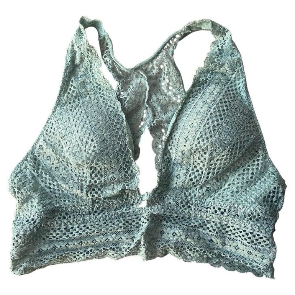 Mint Green Bralette Lace Size Small